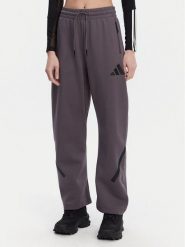Adidas Spodnie dresowe Z.N.E. Barrel JC5411 Szary Loose Fit. Szare spodnie dresowe damskie Adidas, bez wzorów, z bawełny. Za 249.99 zł.