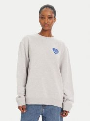 HUGO Bluza 50545052 Szary Oversize. Szare bluzy damskie Hugo, l, bez wzorów, z bawełny, bez ramiączek, bez kaptura. Za 409.99 zł.