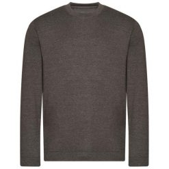 Wrzosowy Sweter Organiczny Dla Dorosłych Unisex. Brązowe swetry męskie AWDIS, m, bez wzorów, bez kołnierzyka, bez ramiączek. Za 147.99 zł.