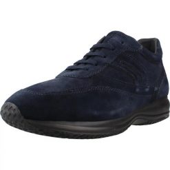 Buty GEOX U0162P 00020 Niebieski. Niebieskie obuwie trekkingowe damskie Geox, ze skóry, bez zapięcia. Za 372.99 zł.