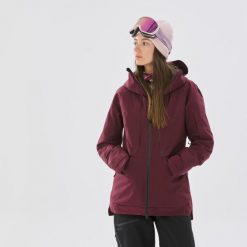 Kurtka narciarska damska Wedze FR100. Zielone kurtki sportowe damskie WED'ZE, na zimę, m, bez wzorów, z meshu, bez ramiączek, bez kaptura, narciarskie. W wyprzedaży za 299.99 zł.