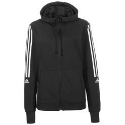 Damska kurtka z kapturem adidas AEROREADY Made for Training. Czarne kurtki sportowe damskie Adidas, xs, bez wzorów, bez ramiączek, z kapturem, do biegania. Za 284.05 zł.