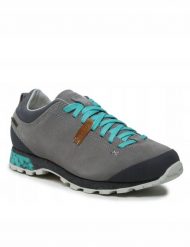Buty turystyczne damskie AKU Bellamont III Suede GTX - grey/jade. Szare obuwie trekkingowe damskie Aku, bez zapięcia. Za 794.99 zł.