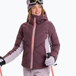 Kurtka snowboardowa damska ROXY Snowdrift. Czerwone kurtki sportowe damskie Roxy, na zimę, l, bez wzorów, z materiału, bez ramiączek, bez kaptura, snowboardowy. Za 1,013.10 zł.