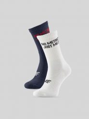 4F Skarpetki długie (2-pack) męskie - multikolor 39-42. Skarpety męskie 4F, bez wzorów, z bawełny. Za 49.99 zł.