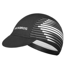 Czapka rowerowa Rockbros MZ10023 z daszkiem - czarna. Czarne czapki damskie ROCKBROS, bez wzorów, z materiału, eleganckie. Za 75.60 zł.