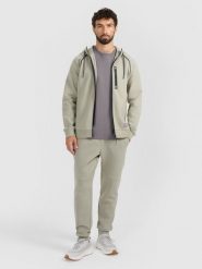 4F Spodnie dresowe joggery męskie - zielone XXL. Niebieskie spodnie materiałowe męskie 4F, m, bez wzorów, z bawełny. Za 179.99 zł.