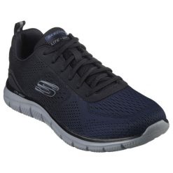 Tenisówki Skechers Model Track-ripkent Kolor Czarny. Czarne trampki męskie Skechers, bez wzorów, z gumy, sportowe, bez zapięcia. Za 249.99 zł.
