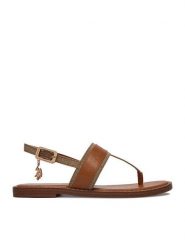 U.S. Polo Assn. Sandały EO-CASSIE001W/6TY1 Brązowy. Brązowe sandały damskie U.S. Polo Assn., bez wzorów, z materiału, bez obcasa, na płaskiej podeszwie, bez zapięcia. Za 219.99 zł.