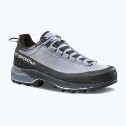 Buty trekkingowe damskie La Sportiva TX5 Evo GTX. Niebieskie obuwie trekkingowe damskie La Sportiva, z gore-texu, przed kostkę, bez zapięcia. Za 1,082.85 zł.