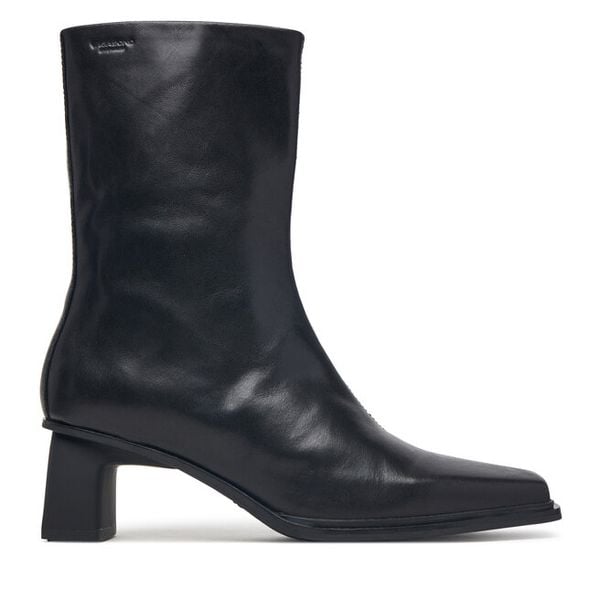 Botki Vagabond Shoemakers. Czarne botki damskie Vagabond Shoemakers, bez wzorów, bez obcasa, na słupku, bez zapięcia. Za 779.99 zł.