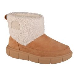 Buty Sorel Explorer Iii Slip-on Cozy Wp 2079341252 beżowe beżowy. Brązowe śniegowce damskie z gumy, za kostkę, bez zapięcia. Za 694.79 zł.