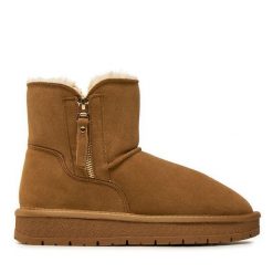 Śniegowce Lasocki. Brązowe śniegowce damskie Lasocki, bez zapięcia. Za 189.99 zł.