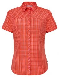 Koszula-bluzka damska Tacun Shirt II. Czerwone koszule damskie Vaude, bez wzorów, z materiału, bez kołnierzyka, bez ramiączek. Za 239.00 zł.