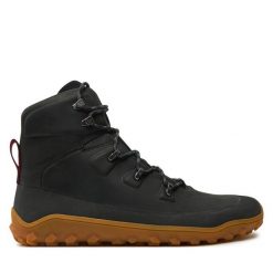 Trekkingi Vivo Barefoot. Czarne botki męskie Vivo Barefoot, bez wzorów, bez obcasa, bez zapięcia. Za 969.99 zł.