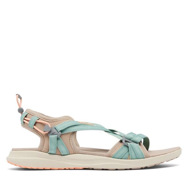 Sandały Columbia. Brązowe sandały damskie Columbia, bez wzorów, bez obcasa, na płaskiej podeszwie, bez zapięcia. Za 239.99 zł.