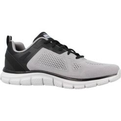 Buty SKECHERS TRACK Szary. Szare buty sportowe męskie Skechers, bez wzorów, bez zapięcia, trekkingowe. Za 322.99 zł.