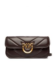 PINKO Torebka Love Box Baguette Al 25-26 PLTT 105083 A2W2 Brązowy. Brązowe listonoszki damskie Pinko, bez wzorów, ze skóry, bez dodatków. Za 1,779.00 zł.