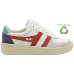 Sneakersy damscy Gola Grandslam Trident. Białe obuwie sportowe damskie Gola, bez wzorów, bez zapięcia. Za 470.50 zł.
