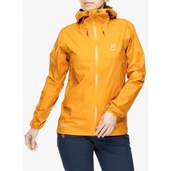 Kurtka z membraną damska Haglofs L.I.M GTX Jacket. Żółte kurtki sportowe damskie Haglöfs, l, bez wzorów, bez ramiączek, bez kaptura, trekkingowe. Za 864.99 zł.