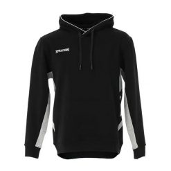 Bluza z kapturem Spalding Legacy. Czarne bluzy damskie SPALDING, m, bez wzorów, z materiału, sportowe, bez ramiączek, z kapturem. Za 359.50 zł.