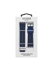 Guess Wymienny pasek do zegarka Apple Watch CS3003S3 Granatowy. Niebieskie paski męskie Guess. Za 269.99 zł.