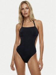 Calvin Klein Swimwear Strój kąpielowy LV00Q61200 Czarny. Czarne stroje kąpielowe damskie Calvin Klein Swimwear, m, bez wzorów, z syntetyku. Za 349.99 zł.