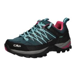 Damskie Niskie buty trekkingowe CMP Rigel waterprof. Niebieskie obuwie trekkingowe damskie CMP, z materiału, bez zapięcia. Za 361.50 zł.