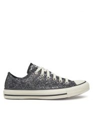 Converse Trampki Chuck Taylor All Star Glitter A11138C 001 Czarny. Czarne trampki i tenisówki damskie Converse, bez wzorów, z materiału, bez zapięcia. Za 219.99 zł.