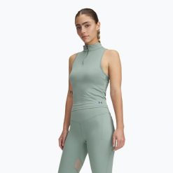 Koszulka treningowa damska Under Armour Vanish Elite Vent Tank. Zielone bluzki damskie Under Armour, l, bez wzorów, bez ramiączek. Za 149.99 zł.
