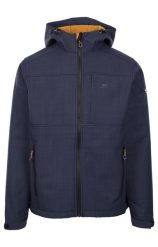Trespass Piber - męska kurtka softshell Tp-75 - Navy Marl. Niebieskie kurtki męskie Trespass, m, z aplikacjami, z gumy, klasyczne, bez kaptura. Za 345.99 zł.