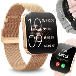 Smartwatch VESS TKY47 Złoty (SMARTWATCH TKY47 Złoty). Żółte zegarki smartwatch VESS, bez wzorów. Za 199.99 zł.