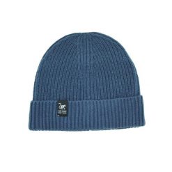 Czapka dzianinowa Beanie - rozmiar uniwersalny - (niebieska). Niebieskie czapki damskie SURF MONKEY, na zimę, bez wzorów, z dzianiny. Za 119.95 zł.