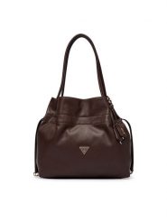 Guess Torebka Karima HWNG22 49230 Brązowy. Brązowe torebki do ręki damskie Guess, z aplikacjami, ze skóry, bez dodatków. Za 584.99 zł.