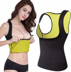 Verk KOSZULKA NEOPRENOWA FITNESS DAMSKA ODCHUDZAJĄCA. Bluzki damskie Verk, bez wzorów, z neoprenu, bez kołnierzyka, bez ramiączek. Za 19.57 zł.