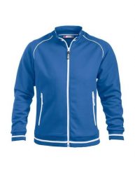 Clique Craig kurtka unisex z dzianiny strukturalnej, wnętrze szczotkowane. Niebieskie kurtki męskie CLIQUE, uniwersalny, bez wzorów, z bawełny, bez kaptura. Za 290.66 zł.