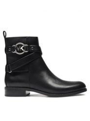 MICHAEL Michael Kors Botki Rory Flat Bootie 40F2ROFE8L Czarny. Czarne botki damskie MICHAEL Michael Kors, bez wzorów, ze skóry, bez obcasa, na płaskiej podeszwie, bez zapięcia. Za 1,409.00 zł.