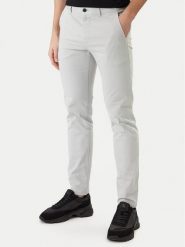BOSS Spodnie materiałowe Chino 50510933 Szary Regular Fit. Szare eleganckie spodnie męskie Boss, bez wzorów, z bawełny. Za 549.99 zł.