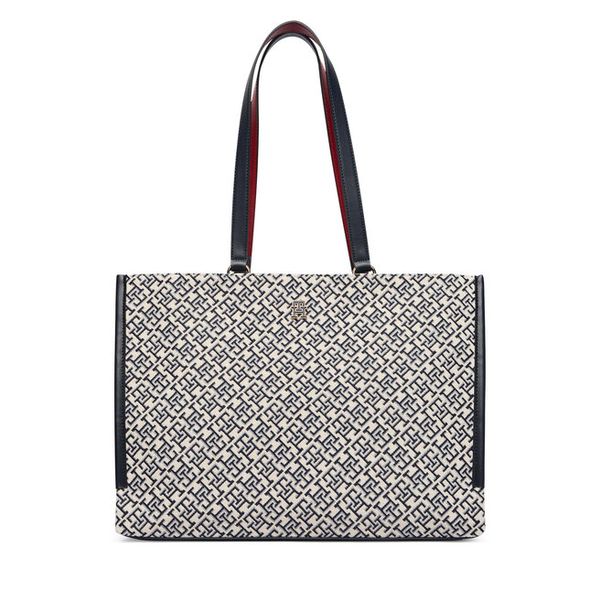 Torebka Tommy Hilfiger. Niebieskie shopperki damskie Tommy Hilfiger, bez wzorów, bez dodatków. Za 699.99 zł.
