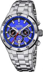 Zegarek Festina Zegarek męski Festina F20670-3 srebrny. Szare zegarki męskie Festina, bez wzorów, srebrne. Za 764.00 zł.