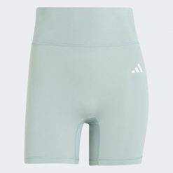 Krótkie legginsy Optime Essentials Workout. Zielone legginsy damskie Adidas, bez wzorów, z elastanu. Za 179.00 zł.