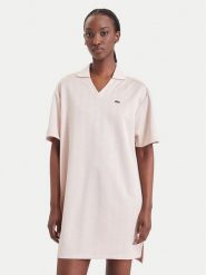 Lacoste Sukienka codzienna EF8309 Różowy jasny Regular Fit. Czerwone sukienki damskie Lacoste, na co dzień, bez wzorów, z syntetyku, bez kołnierzyka, bez ramiączek, proste. Za 789.99 zł.