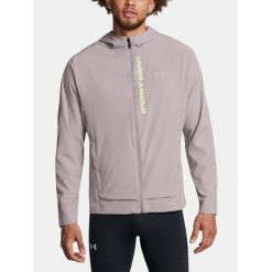 Kurtka do biegania męska Under Armour Outrun The Storm. Szare kurtki sportowe męskie Under Armour, m, bez wzorów, bez kaptura, do biegania. Za 359.99 zł.