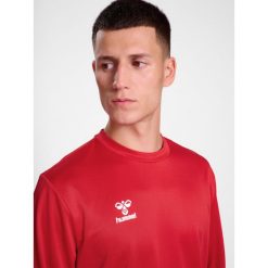 Bluza hmlESSENTIAL SWEATSHIRT. Niebieskie bluzy damskie Hummel, xl, bez wzorów, sportowe, bez ramiączek, bez kaptura. Za 100.00 zł.