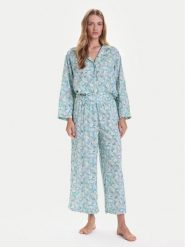 United Colors Of Benetton Piżama 4W313P00U Zielony Relaxed Fit. Zielone piżamy damskie United Colors Of Benetton, bez wzorów, z wiskozy, bez ramiączek. Za 279.99 zł.
