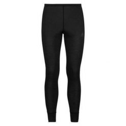 Legginsy termoaktywne damskie Odlo Active Warm Eco BL Bottom Long. Czarne bielizna sportowa damska ODLO, bez wzorów. Za 193.99 zł.