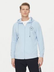 Jack & Jones Bluza Simon 12269366 Błękitny Standard Fit. Niebieskie bluzy męskie Jack & Jones, m, bez wzorów, z syntetyku, bez ramiączek, bez kaptura. Za 99.99 zł.