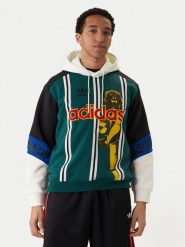Adidas Bluza Archive Football Graphic KD1438 Zielony Loose Fit. Zielone bluzy męskie Adidas, m, bez wzorów, z bawełny, bez ramiączek, bez kaptura. Za 379.99 zł.