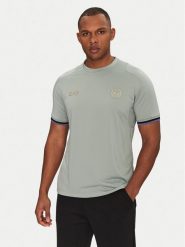 EA7 Emporio Armani Koszulka techniczna 7M000256 AF13537 U9024 Zielony Regular Fit. Zielone koszulki sportowe męskie EA7 Emporio Armani, m, bez wzorów, z syntetyku, bez ramiączek, do piłki nożnej. Za 209.99 zł.
