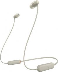 Sony WI-C100 Zestaw słuchawkowy Bezprzewodowy Douszny Połączenia/muzyka Bluetooth Beżowy. Brązowe słuchawki bezprzewodowe SONY. Za 158.99 zł.
